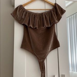 Off the shoulder bodysuit